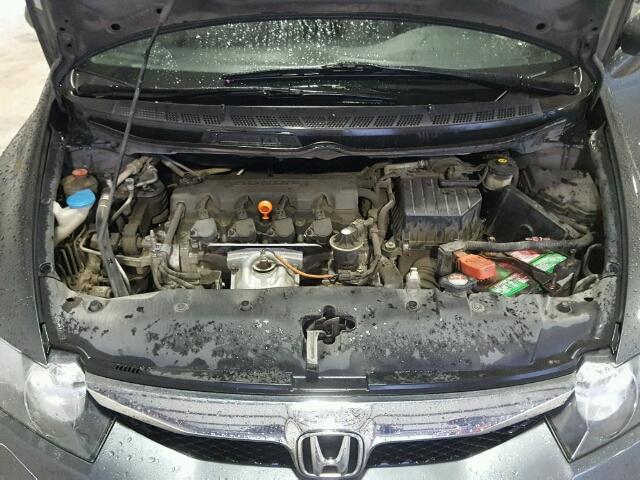 2HGFA1F53AH553529 - 2010 HONDA CIVIC LX GRAY photo 7