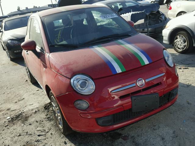 3C3CFFAR7DT546075 - 2013 FIAT 500 POP RED photo 1