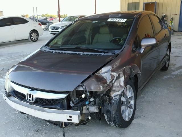 2HGFA16939H519301 - 2009 HONDA CIVIC EXL 棕色 照片 2