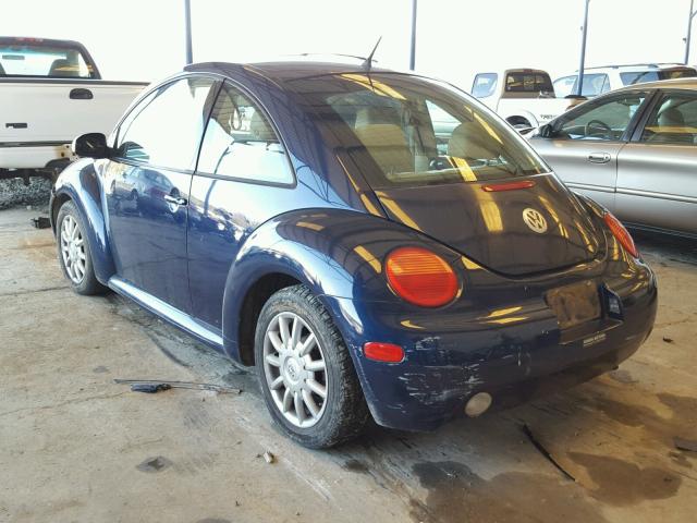 3VWCK31C74M421294 - 2004 VOLKSWAGEN NEW BEETLE BLUE photo 3