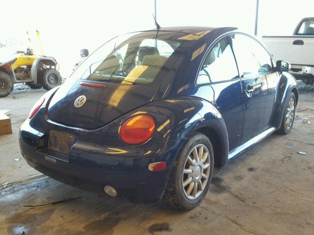 3VWCK31C74M421294 - 2004 VOLKSWAGEN NEW BEETLE BLUE photo 4