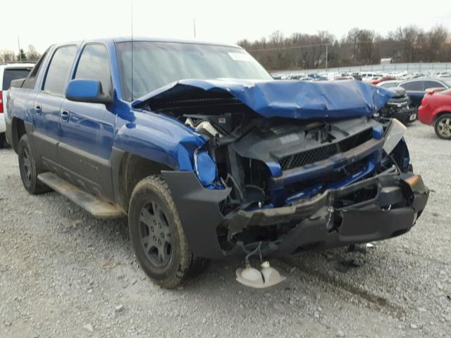 3GNEK13T53G192714 - 2003 CHEVROLET AVALANCHE BLUE photo 1