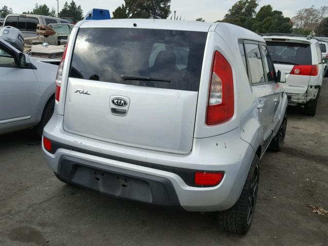 KNDJT2A59C7359828 - 2012 KIA SOUL SILVER photo 4