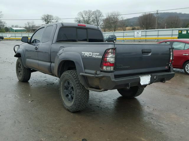 5TFUU4EN8EX094791 - 2014 TOYOTA TACOMA GRAY photo 3