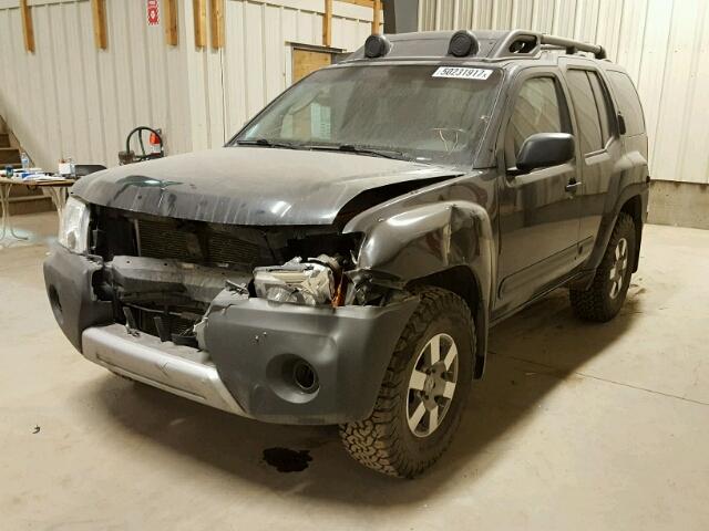 5N1AN0NWXBC520965 - 2011 NISSAN XTERRA OFF BLACK photo 2