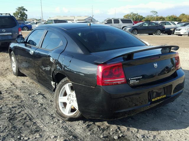 2B3KA43G28H248135 - 2008 DODGE CHARGER BLACK photo 3