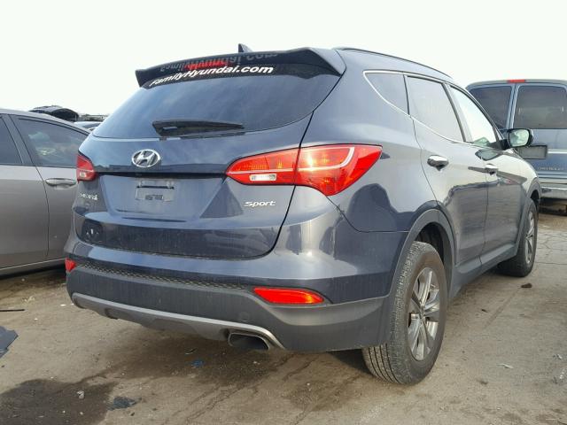 5XYZU3LB7FG283543 - 2015 HYUNDAI SANTA FE S BLUE photo 4