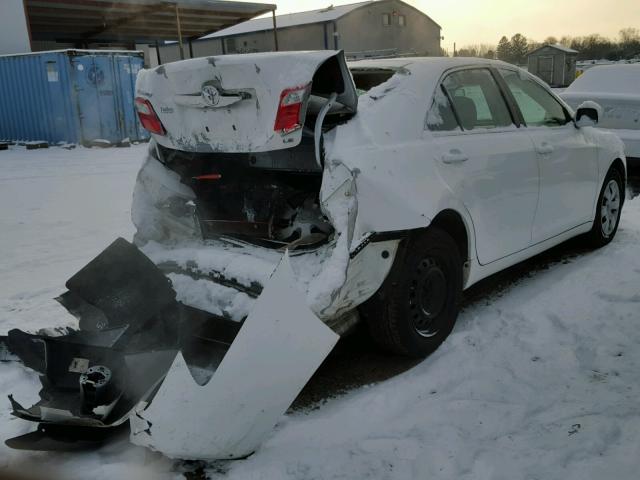 4T1BE46K98U763077 - 2008 TOYOTA CAMRY CE WHITE photo 4