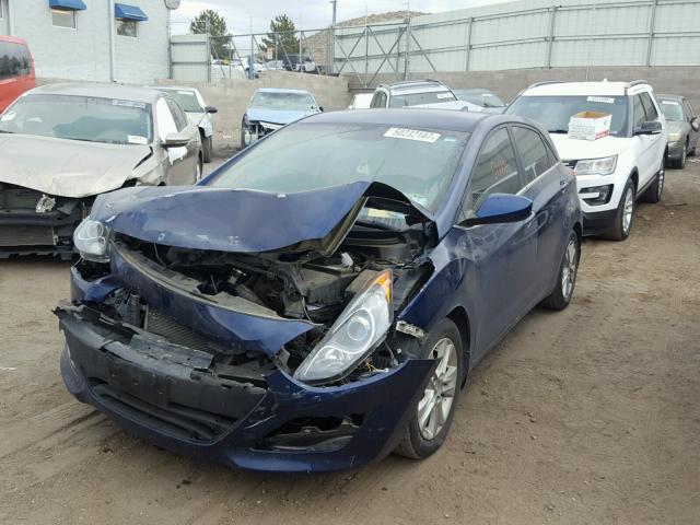 KMHD35LE2DU084202 - 2013 HYUNDAI ELANTRA GT BLUE photo 2