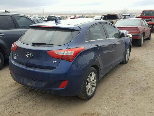 KMHD35LE2DU084202 - 2013 HYUNDAI ELANTRA GT BLUE photo 4