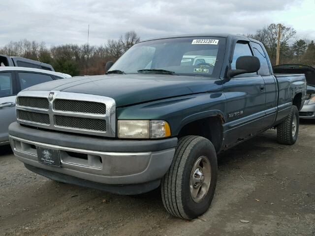 1B7HF13Y8YJ147763 - 2000 DODGE RAM 1500 GREEN photo 2