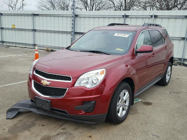 2CNFLEEC8B6424713 - 2011 CHEVROLET EQUINOX LT RED photo 2