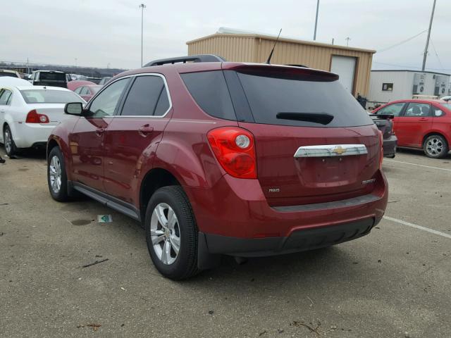 2CNFLEEC8B6424713 - 2011 CHEVROLET EQUINOX LT RED photo 3