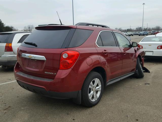 2CNFLEEC8B6424713 - 2011 CHEVROLET EQUINOX LT RED photo 4