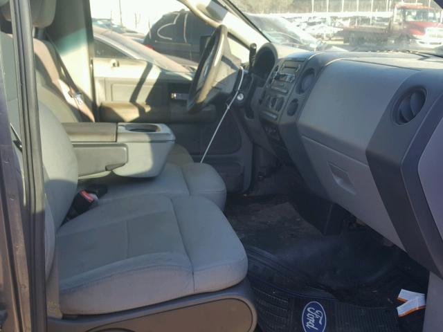 1FTRF12W98KE16478 - 2008 FORD F150 GRAY photo 5