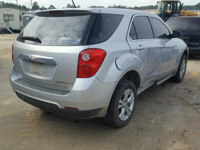 2CNALBEW3A6305324 - 2010 CHEVROLET EQUINOX LS SILVER photo 4