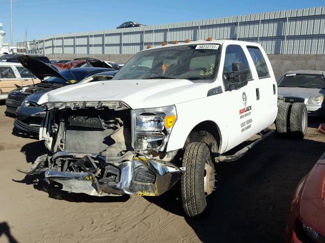 1FD8W3H67DEA60941 - 2013 FORD F350 SUPER WHITE photo 2