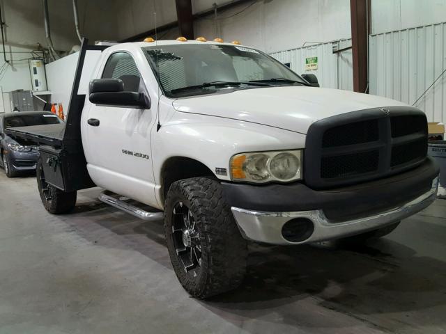 3D7KU26D13G829328 - 2003 DODGE RAM 2500 S WHITE photo 1