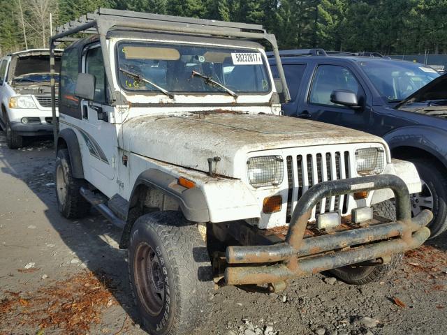 1J4FY19P1SP224116 - 1995 JEEP WRANGLER / WHITE photo 1