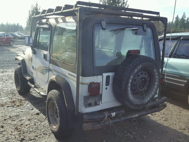 1J4FY19P1SP224116 - 1995 JEEP WRANGLER / WHITE photo 3