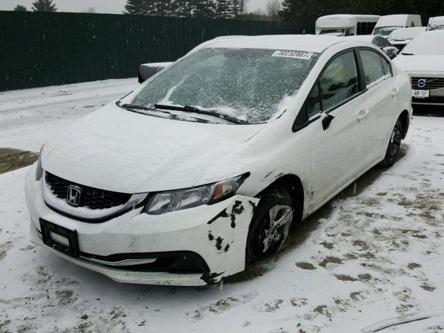 2HGFB2F5XDH579858 - 2013 HONDA CIVIC LX WHITE photo 2