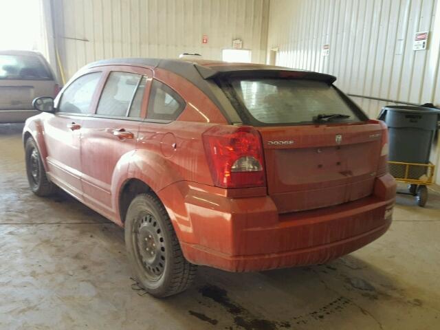 1B3HB48A49D232142 - 2009 DODGE CALIBER SX ORANGE photo 3