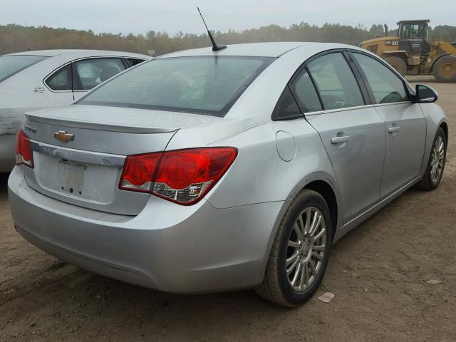 1G1PH5SB2D7122366 - 2013 CHEVROLET CRUZE ECO SILVER photo 4