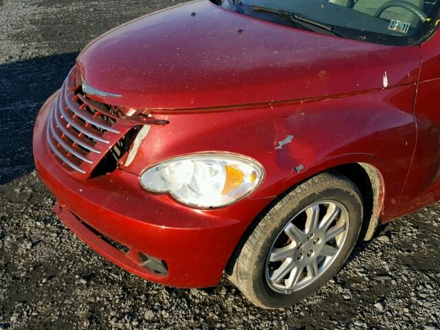 3A4FY58B67T595918 - 2007 CHRYSLER PT CRUISER RED photo 10