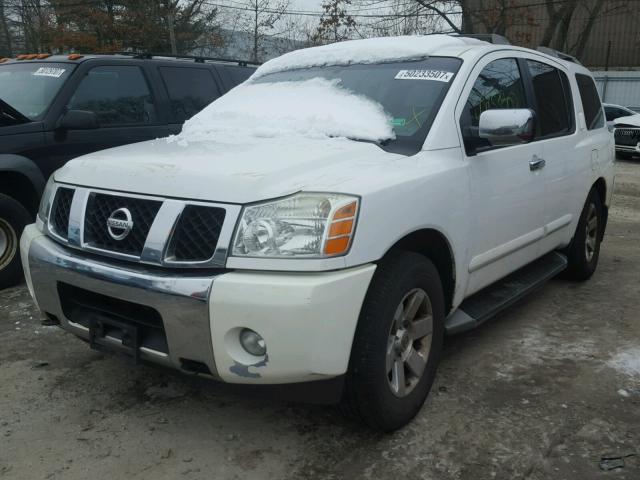 5N1AA08B14N710410 - 2004 NISSAN ARMADA SE WHITE photo 2