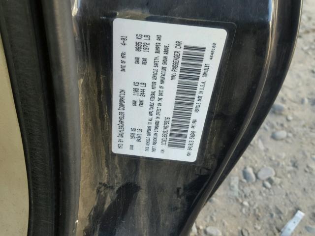 1C3EL65U51N679316 - 2001 CHRYSLER SEBRING LI BLUE photo 10