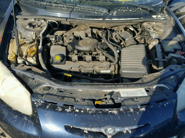 1C3EL65U51N679316 - 2001 CHRYSLER SEBRING LI BLUE photo 7