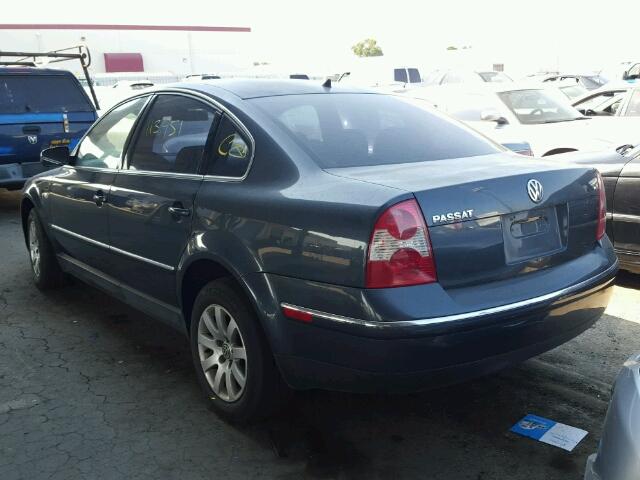 WVWPD63B23P183917 - 2003 VOLKSWAGEN PASSAT GLS BLUE photo 3