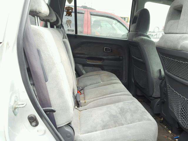 2HKYF18405H524127 - 2005 HONDA PILOT EX SILVER photo 6