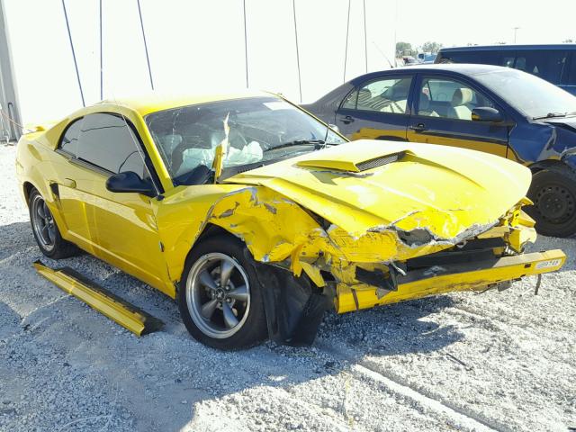 1FAFP42X74F198205 - 2004 FORD MUSTANG GT YELLOW photo 1