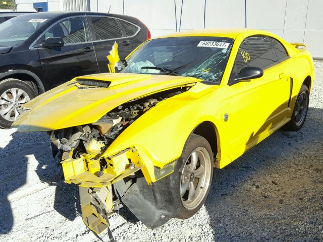 1FAFP42X74F198205 - 2004 FORD MUSTANG GT YELLOW photo 2