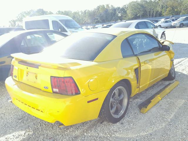 1FAFP42X74F198205 - 2004 FORD MUSTANG GT YELLOW photo 4