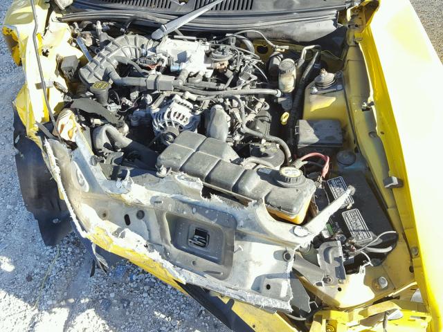 1FAFP42X74F198205 - 2004 FORD MUSTANG GT YELLOW photo 7