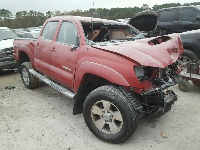 3TMMU4FN8FM074059 - 2015 TOYOTA TACOMA DOU RED photo 1