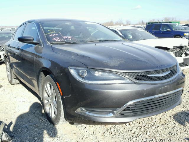 1C3CCCAB1FN707856 - 2015 CHRYSLER 200 LIMITE GRAY photo 1