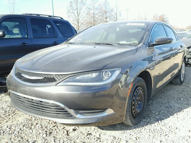 1C3CCCAB1FN707856 - 2015 CHRYSLER 200 LIMITE GRAY photo 2