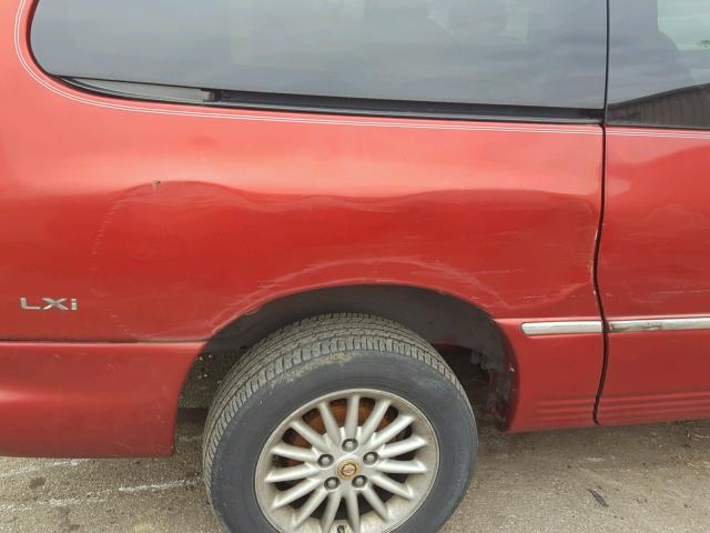 1C4GP54L0YB592236 - 2000 CHRYSLER TOWN & COU Qırmızı foto 9