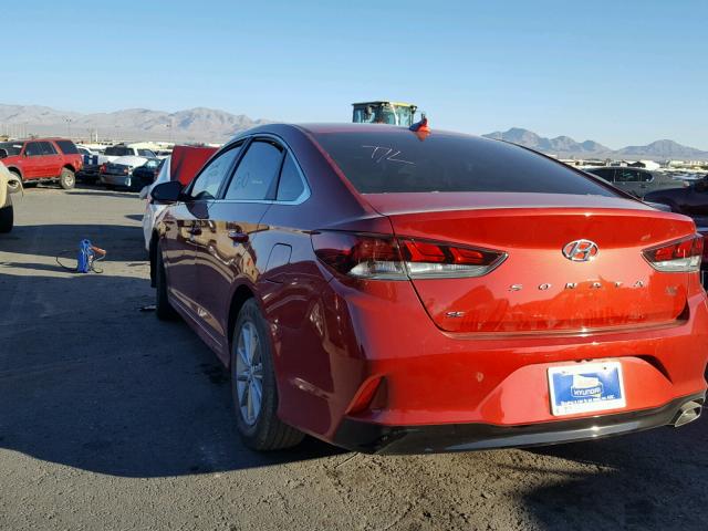 5NPE24AF5JH624682 - 2018 HYUNDAI SONATA SE RED photo 3