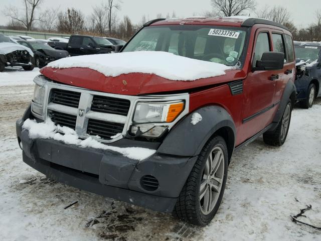 1D8GU28KX7W643274 - 2007 DODGE NITRO SXT RED photo 2