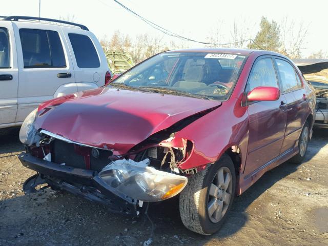 2T1BR32E27C850723 - 2007 TOYOTA COROLLA CE RED photo 2