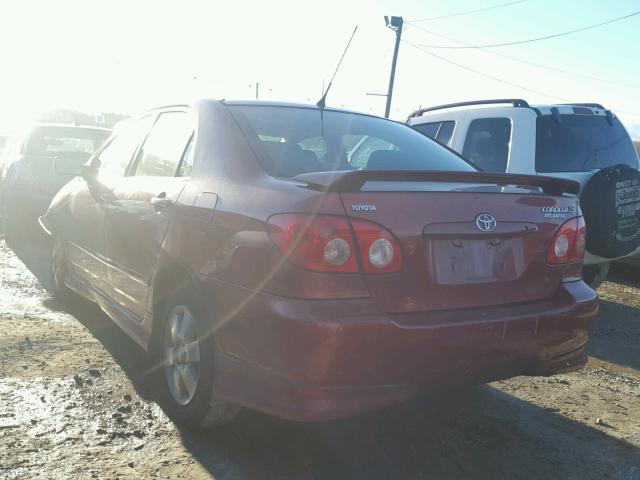 2T1BR32E27C850723 - 2007 TOYOTA COROLLA CE RED photo 3