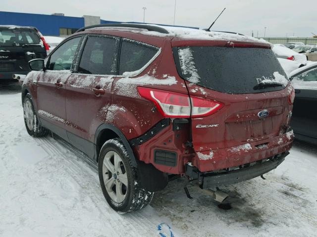 1FMCU0GXXGUB46456 - 2016 FORD ESCAPE SE RED photo 3