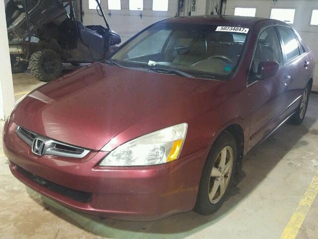 1HGCM56675A800209 - 2005 HONDA ACCORD EX RED photo 2