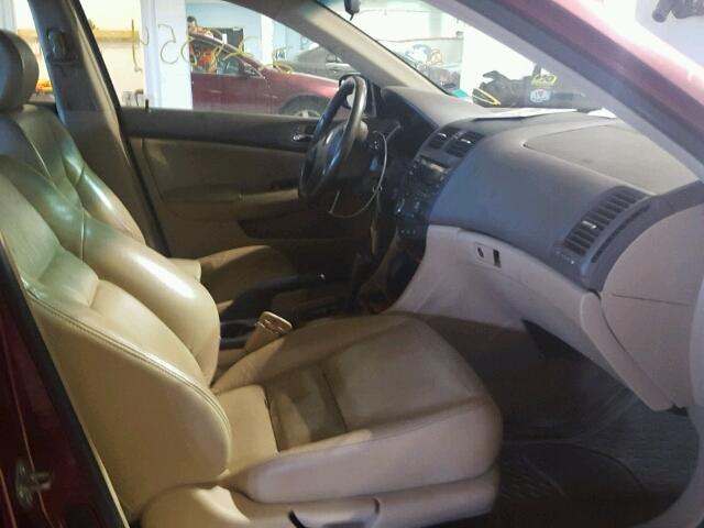 1HGCM56675A800209 - 2005 HONDA ACCORD EX RED photo 5