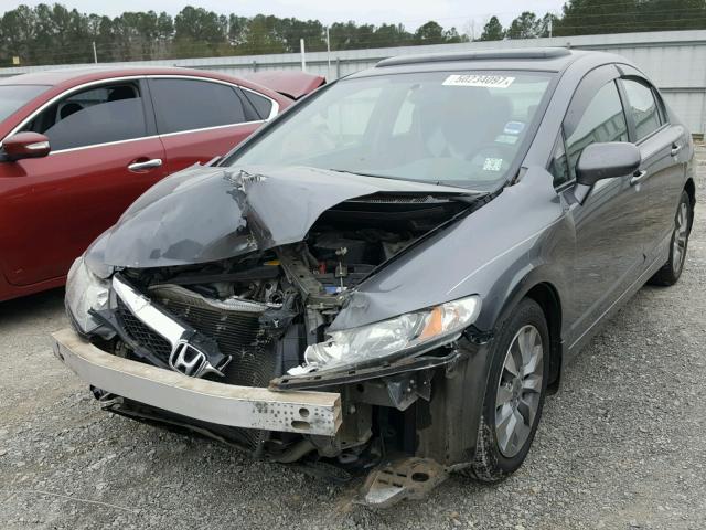 19XFA1F93BE022104 - 2011 HONDA CIVIC EXL GRAY photo 2