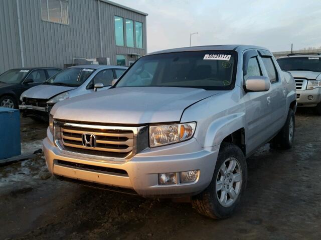 5FPYK1F58EB501918 - 2014 HONDA RIDGELINE SILVER photo 2